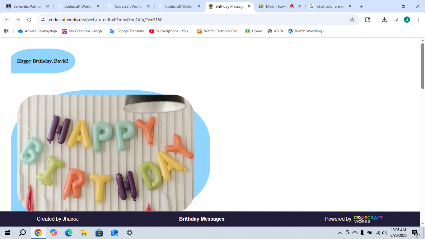 Chat Messages Project